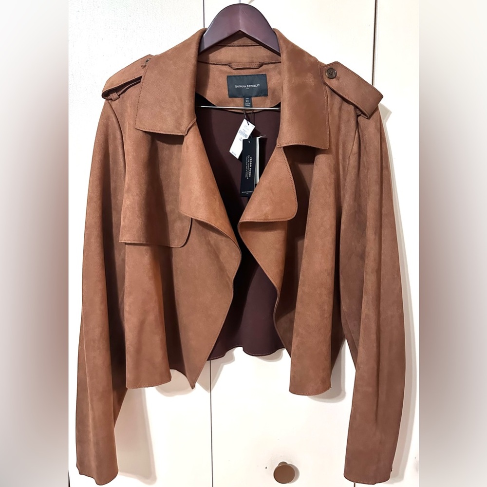 Banana Republic Vegan Suede Jacket